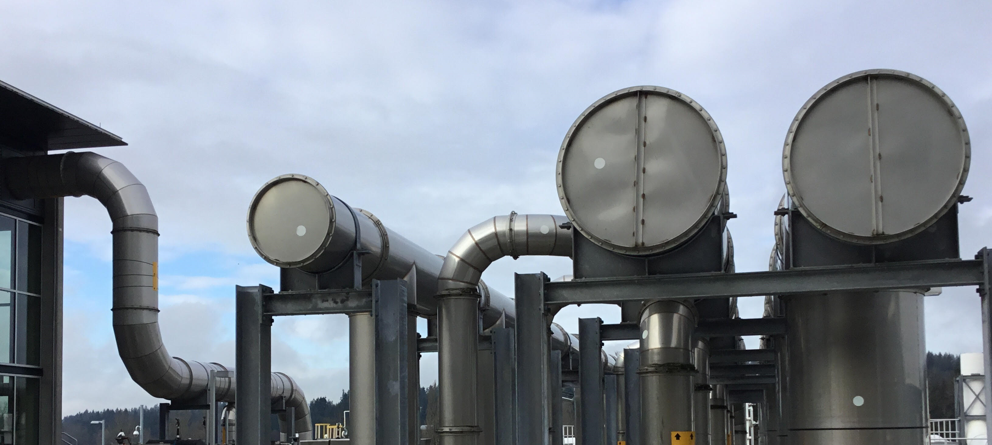 odor control vent pipe at brightwater wwtp