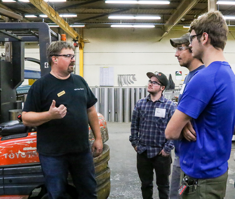 Manufacturing Day tour of warehouse