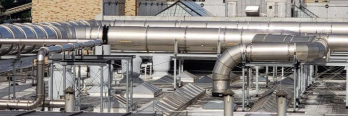 PSP Fume Exhaust Duct connected to WWTP odor control systems
