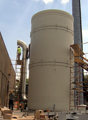 PSP coated stainless steel duct installation on biofiltration bioreactor.png