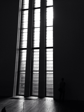 Example of trench-style HVAC design for museum windows and high ceilings